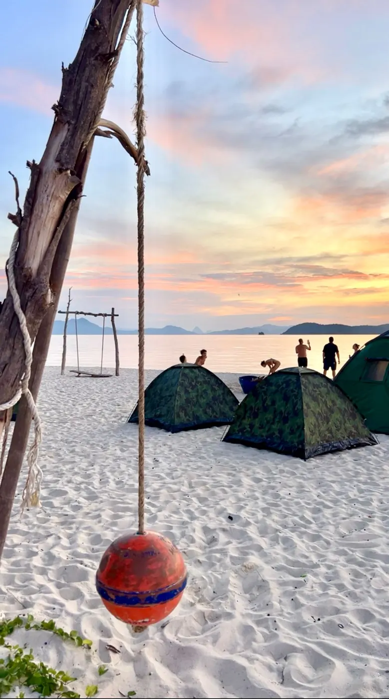 Bivouac campfire