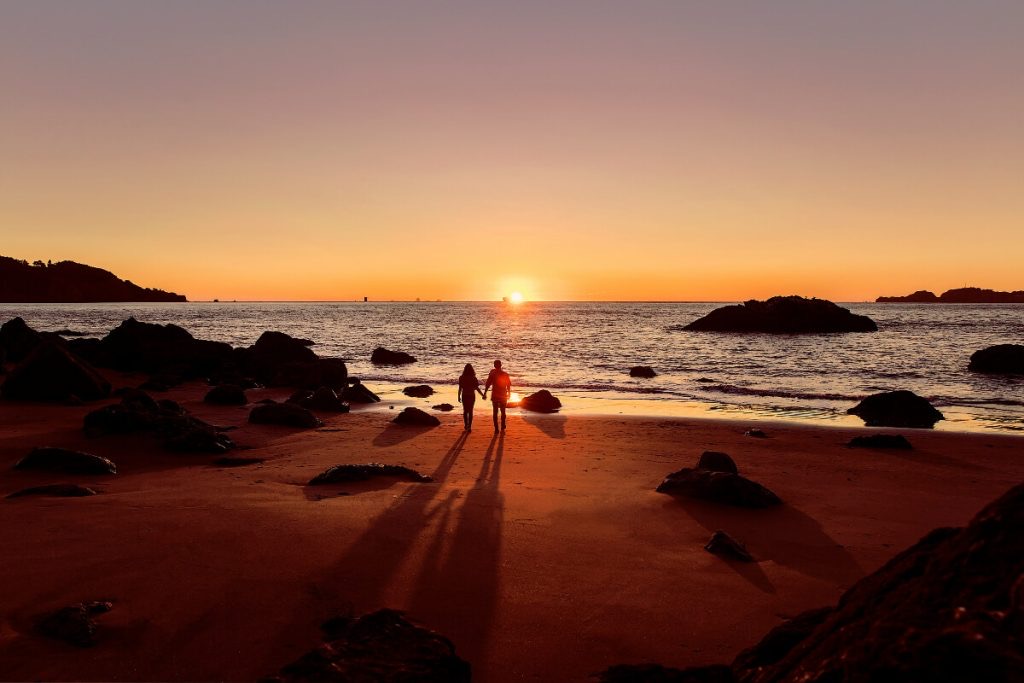 Romantic couple on Koh Samui beach
